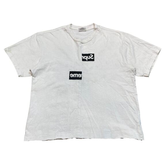 Comme des Garcons Shirt Supreme Split Box Logo Cropped Shirt Medium